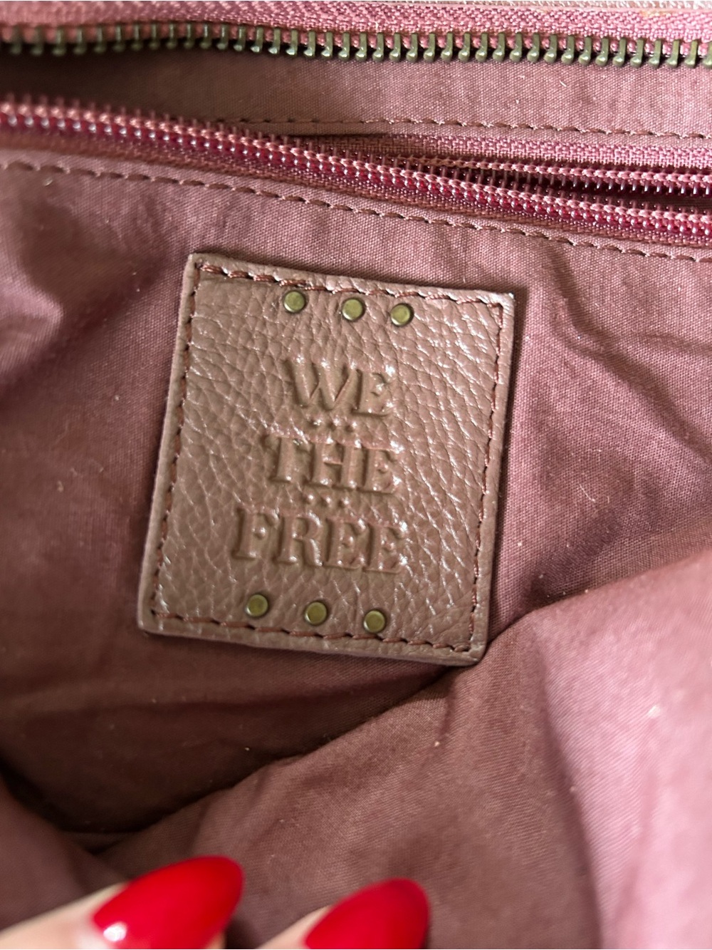 WE THE FREE Studded Messenger Bag Tote in Cinnamon - Picture 15 of 16
